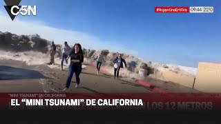 quotMINI TSUNAMIquot en CALIFORNIA [upl. by Htnamas]