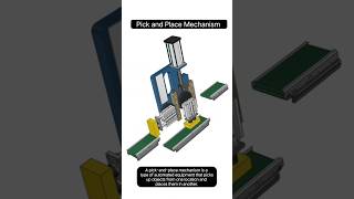 Pick and Place Mechanism engineering mechanism pickandplace 3ddesign caddesign solidworks [upl. by Veronike44]