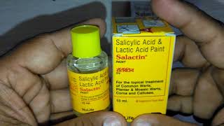 Salactin Paint review त्वचा के मस्सों को निकालने के लिए safest मेडिसिन [upl. by Portia989]