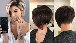 New All stacked short bob haircut ideas for girls  CuteGirlsHairstyles Trendyafashion [upl. by Buonomo]