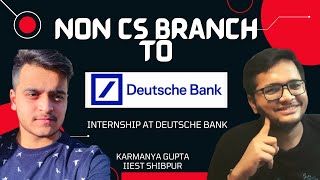 Deutsche Bank Internship Hiring Process Experience  Interview  Rounds  Online Test ️‍🔥 [upl. by Farrell125]