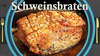 das einfachste Schweinsbraten Krustenbraten Rezept mit knuspriger Kruste [upl. by Alleacim556]