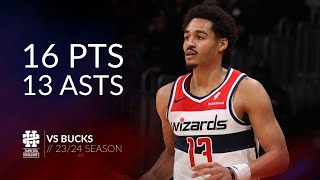 Jordan Poole 16 pts 13 asts vs Bucks 2324 season [upl. by Ahcurb]