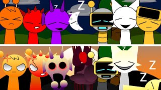 Incredibox Sprunki But All Cant Sleep Version  Normal Versions Vs Horror Versions [upl. by Dionysus]