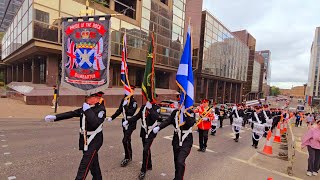 Pride of the Rock FB Dumbarton  County Grand Orange Lodge of Glasgow West Group 2nd June 2024 [upl. by Aneeras]