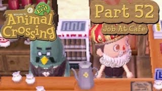 Animal Crossing New Leaf  Part 52 PartTime Job at Brewsters Cafe and Paying Off Final Loans [upl. by Ahtanoj951]