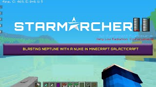 Minecraft Nuclear TNT bomb on Neptune with Galacticraft Mod [upl. by Sleinad]