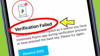 Paytm Verification Failed Problem Solved [upl. by Ityak]