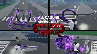 Project Ghoul UPDATED All Kagune Full Showcase 2024 [upl. by Acessej624]