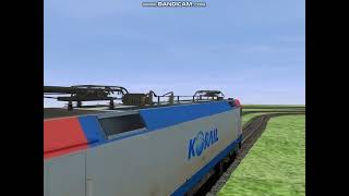 Korail 8100 vs 8200 Racing Trainz [upl. by Adnolrehs]