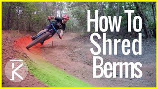 How To Ride Berms Fast  Mountain Biking Tutorial [upl. by Oralee]