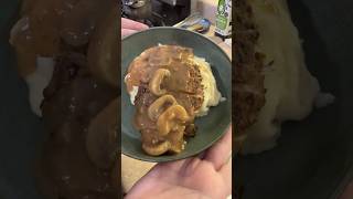 Chicken amp potatoes with mushroom gravy cooking food dinner asmr recipe mushroomgravy [upl. by Opiuuk939]