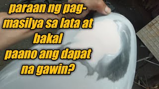 paano pakapitin ang masilya sa lata at bakal [upl. by Hufnagel]