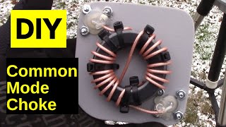 How to Build a Common Mode Choke for the Poor Mans POTA PERformer and other hf ham radio antennas [upl. by Androw647]