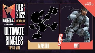 Maister Game amp Watch vs MVD Snake  Ultimate Top 64 Winners Round 1  Mainstage 2022 [upl. by Trebmal]