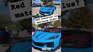 2024 Rapid Blue Corvette Red Interior Or Matching Blue shorts [upl. by Solim709]