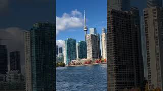 TORONTO CITY SKYLINE VIEW FROM THE FERRY [upl. by Adiasteb]