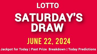 The National Lottery Lotto draw for saturday 22 June 2024 [upl. by Oiuqise]