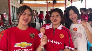 Free BBQ for 250 Man Utd Fans in Khon Kaen Celebrating FA Cup Win [upl. by John]