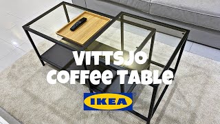 VITTSJO Coffee Table Unboxing amp Assembling  IKEA How To [upl. by Nhepets]