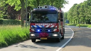 Brandweer Ravenstein met spoed naar Brandgerucht bij Boni supermarkt aan Schaafdries in Ravenstein [upl. by Czarra604]