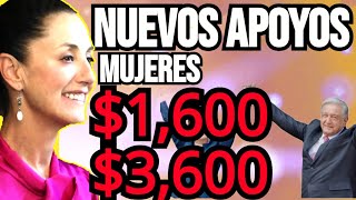 ¡ATENCIÓN 3600 NUEVO APOYO MADRES SOLTERAS 🎁 VIUDAS SEPARADAS 🤑AMA DE CASA 1600 REQUISITOS🤑 [upl. by Sualokcin]