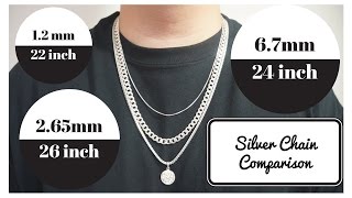 Silver Chains Length and Width Comparison [upl. by Eiliak]