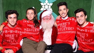 CHRISTMAS WISH COME TRUE MEETING SANTA ft Dolan Twins amp James Charles [upl. by Eux]