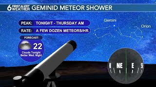 Geminid Meteor Shower Peaks Tonight Through Thursday [upl. by Nathanson]