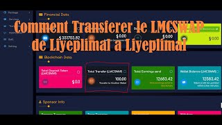 Liyeplimal 20 Comment Transferer Vos LimoCoins  LMCSWAP de votre compte Liyeplimal à un autre [upl. by Oretos]