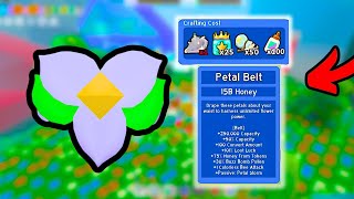 I GOT PETAL BELT ON BEE SWARM SIMULATOR ROBLOX [upl. by Carhart]