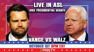 2024 Vice Presidential Debates LIVE in ASL [upl. by Jean-Claude]