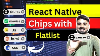 React Native Chip with Flatlist 🔥  In Hindi  Engineer Codewala [upl. by Ardnuhsor]