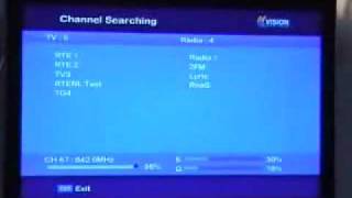 How to use terrestrial autoscan on an Mvision HD200 Combo digital receiver [upl. by Iliram231]