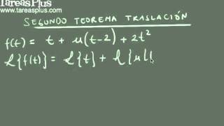 Segundo teorema de traslación transformada de Laplace [upl. by Snashall610]