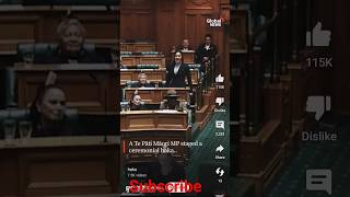 New Zealand MPs disrupt Parliament stage haka in protest of controversial Indigenous bill trending [upl. by Asfah]