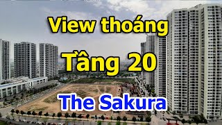 View tầng 20 tòa SA3 The Sakura Vinhomes Smart City hướng Đông Nam VuongLand [upl. by Akcira880]