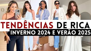 🔴20 TENDÊNCIAS DE RICA NA MODA 2024 E 2025 LOOKS ELEGANTES DO INVERNO 2024 AO VERÃO 2025 [upl. by Elie]