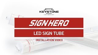 How to Install Sign Hero LED Sign Tube [upl. by Raleigh]