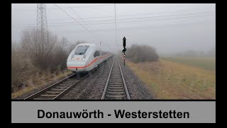 Führerstandsmitfahrt Donauwörth  Westerstetten [upl. by Deys589]