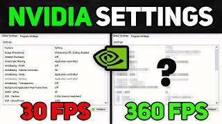 NEW Best NVIDIA Control Panel Settings for Gaming 2024 GUIDE [upl. by Anala780]