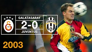 Nostalji Maçlar  Galatasaray 2  0 Juventus  02122003 [upl. by Anwaf]