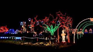 Christmas Light Show to Trans Siberian Orchestra  Tracer [upl. by Raseac]