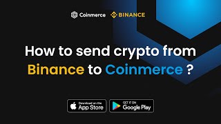 Send crypto from Binance to Coinmerce Easily arranged via the Coinmerce app [upl. by Ahsaf149]