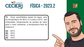 Questão 15 Física Vestibular CEDERJ 20232 [upl. by Anniahs]