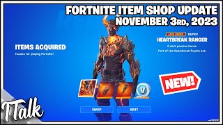 NEW HEARTBREAK RANGER PACK Fortnite Item Shop November 3rd 2023 Fortnite Battle Royale [upl. by Godderd]