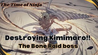 The Time of Ninja  How to Beat Bone Boss  SOLO Under 7 min  The Time of Ninja ROBLOX [upl. by Ulysses]