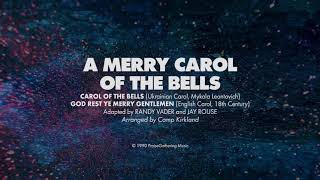 A MERRY CAROL OF THE BELLS  SATB piano track  lyrics [upl. by Buschi]