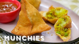 How To Make Samosas with Chintan Pandya [upl. by Ronni]