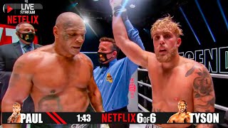 Mike Tyson vs Jake Paul TKO  Full FIGHT HIGHLIGHTS  BOXING BATTLEFIGHTS  Knockdowns Netflix 2024 [upl. by Lalise443]